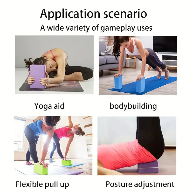 2-Piece Solid Color Yoga Bricks