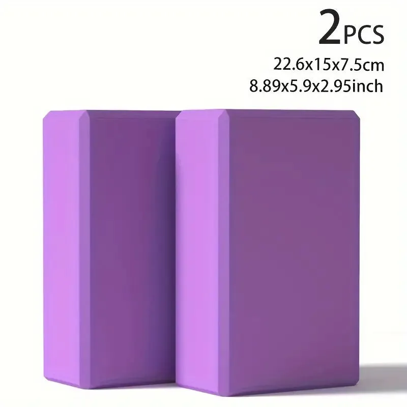 2-Piece Solid Color Yoga Bricks