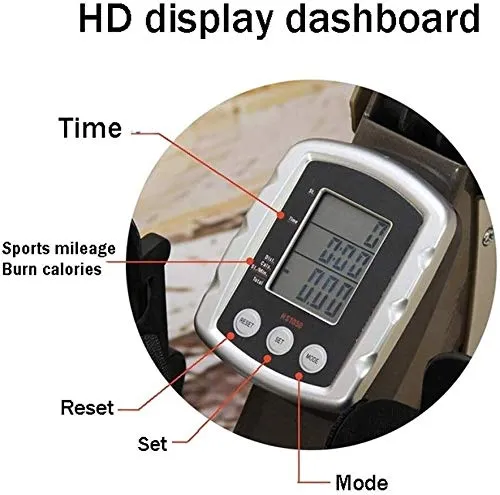 AMZOPDGS Rowing Machines, Rowing Machine,with HD Dial Display and Adjustable Resistance,Non-Slip Pedal Design,Safe,Suitable for Office,Balcony,Cardio Fitness Equipment