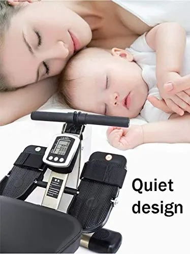AMZOPDGS Rowing Machines, Rowing Machine,with HD Dial Display and Adjustable Resistance,Non-Slip Pedal Design,Safe,Suitable for Office,Balcony,Cardio Fitness Equipment