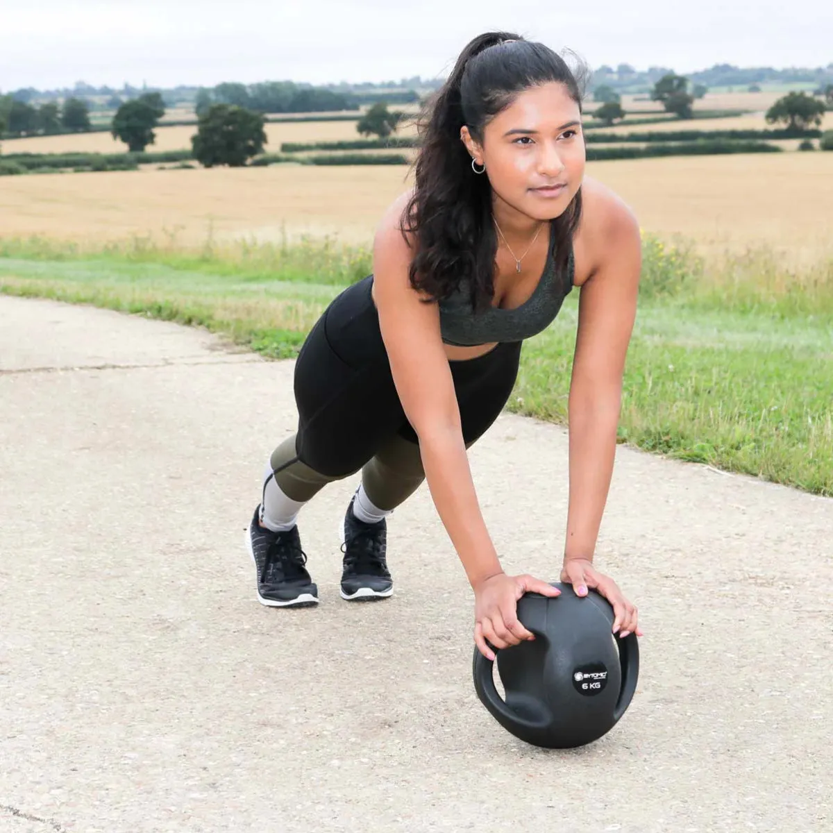 Bytomic Double Grip Medicine Ball 6kg Black