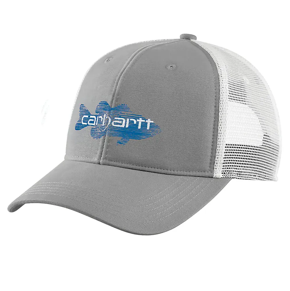 Carhartt Canvas Mesh-Back Fish Graphic Cap
