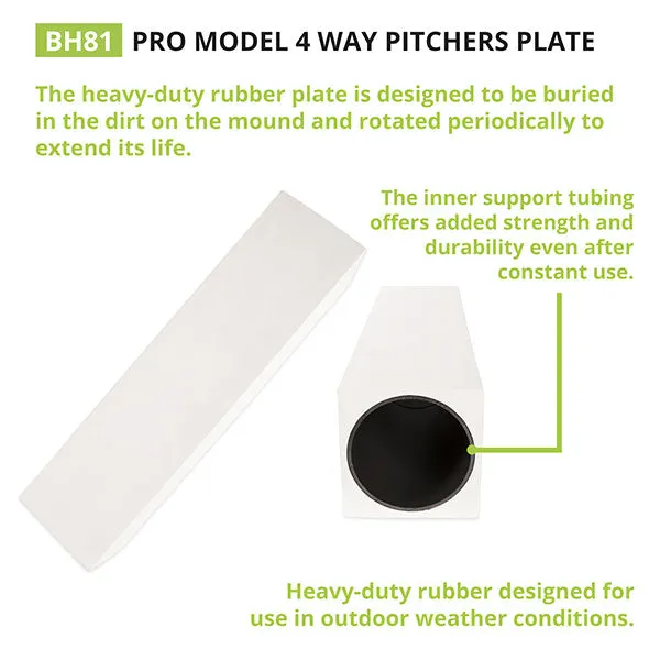 Champion Sports Pro Model 4-Way Pitcher'S Plate