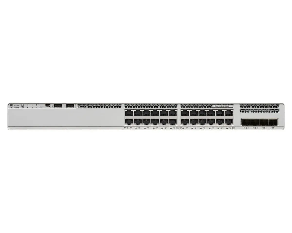 Cisco Catalyst 9200L - Network Essentials - Switch - L3 - 24 X 10/100/1000   4 X Gigabit Sfp (Uplink) - Rack-Mountable