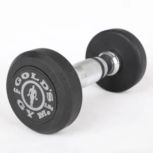 CLEARANCE: GOLD'S GYM PREMIUM RUBBER DUMBBELLS, Sold in Pairs