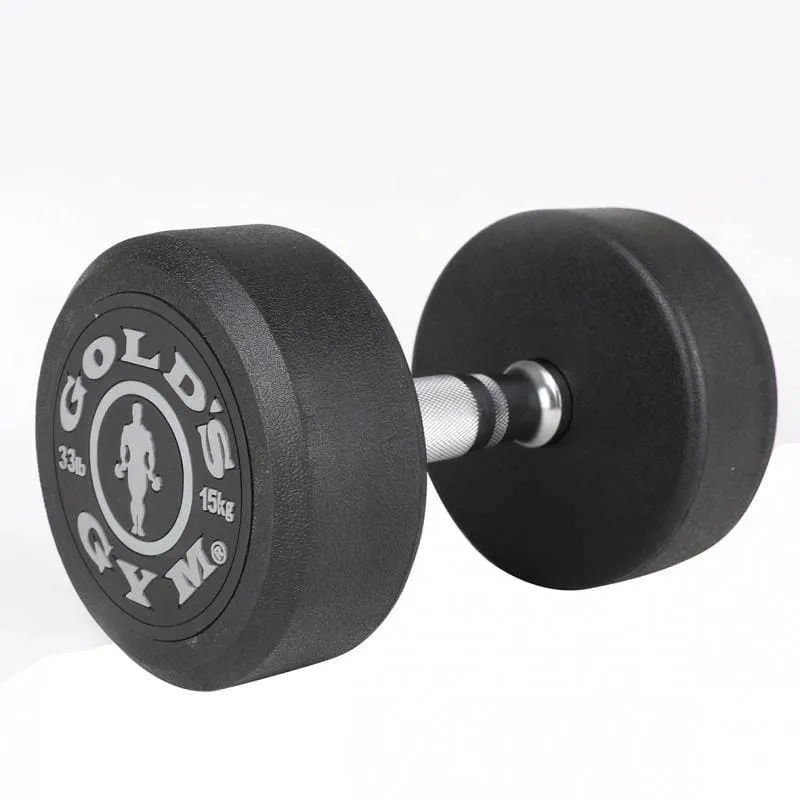 CLEARANCE: GOLD'S GYM PREMIUM RUBBER DUMBBELLS, Sold in Pairs