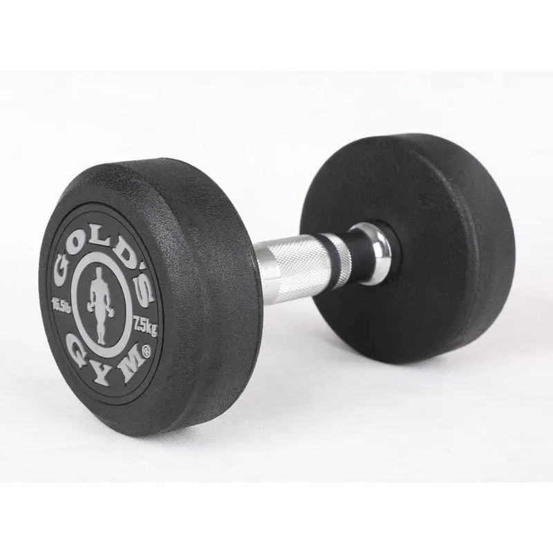 CLEARANCE: GOLD'S GYM PREMIUM RUBBER DUMBBELLS, Sold in Pairs