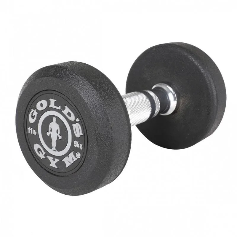 CLEARANCE: GOLD'S GYM PREMIUM RUBBER DUMBBELLS, Sold in Pairs