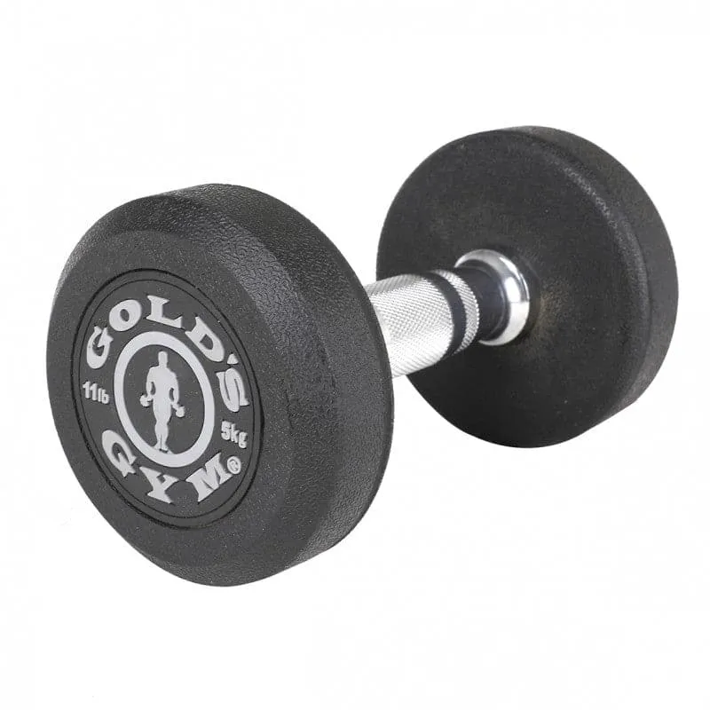 CLEARANCE: GOLD'S GYM PREMIUM RUBBER DUMBBELLS, Sold in Pairs