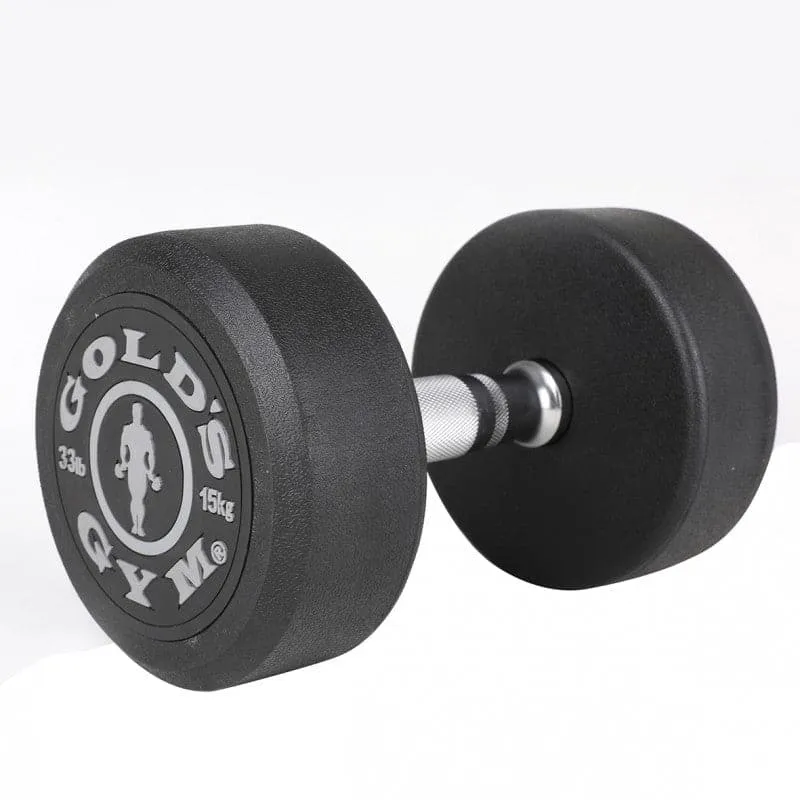 CLEARANCE: GOLD'S GYM PREMIUM RUBBER DUMBBELLS, Sold in Pairs
