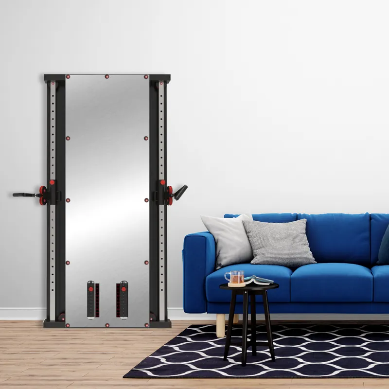 Combo Deal | 1441 Fitness Wall Mounted Mirror Functional Trainer - 41FGT980   Adjustable Bench A8007