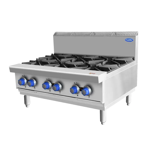 Cookrite AT80G6B-C-LPG OPEN 6 BURNER COOK TOPS LPG
