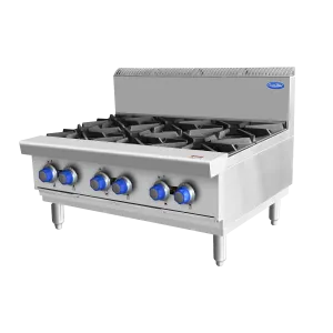 Cookrite AT80G6B-C-LPG OPEN 6 BURNER COOK TOPS LPG