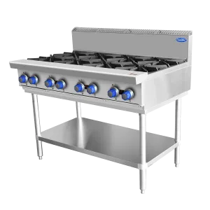Cookrite AT80G8B-F-LPG 8 Burner Cook Top LPG