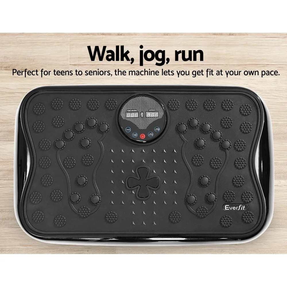 Dual-Belt Vibration Machine with Resistance Bands - Everfit
