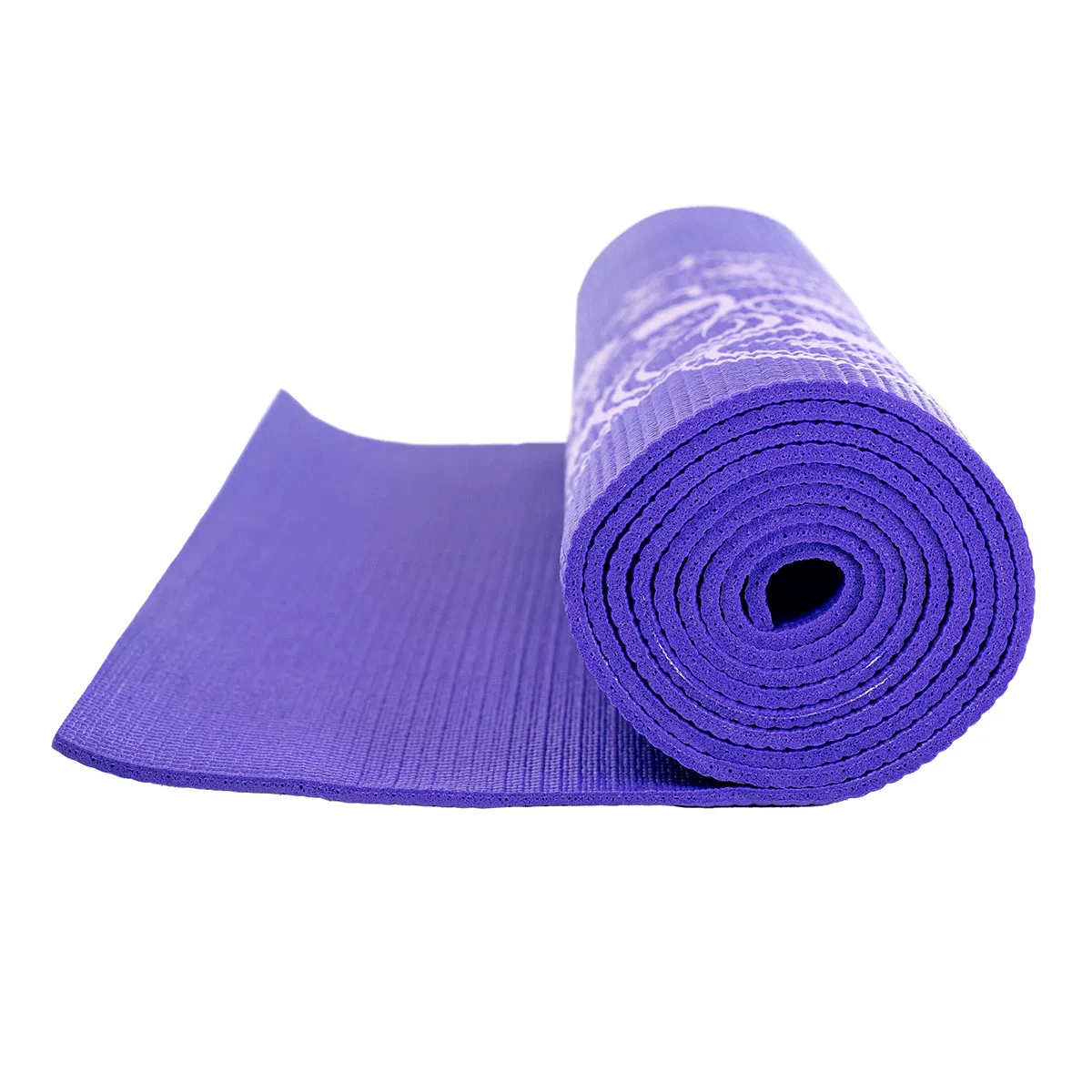 Fitness Mad Mandala Alignment Yoga Mat-4mm Purple