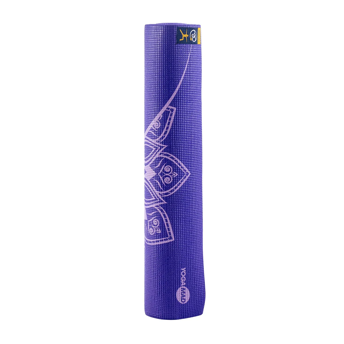 Fitness Mad Mandala Alignment Yoga Mat-4mm Purple