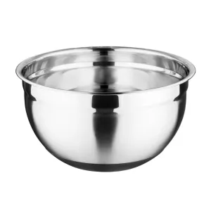 GG022 Vogue Stainless Steel Bowl with Silicone Base 5Ltr