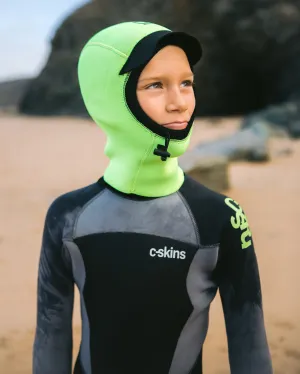 Junior Wired 2mm Wetsuit Hood in Yellow