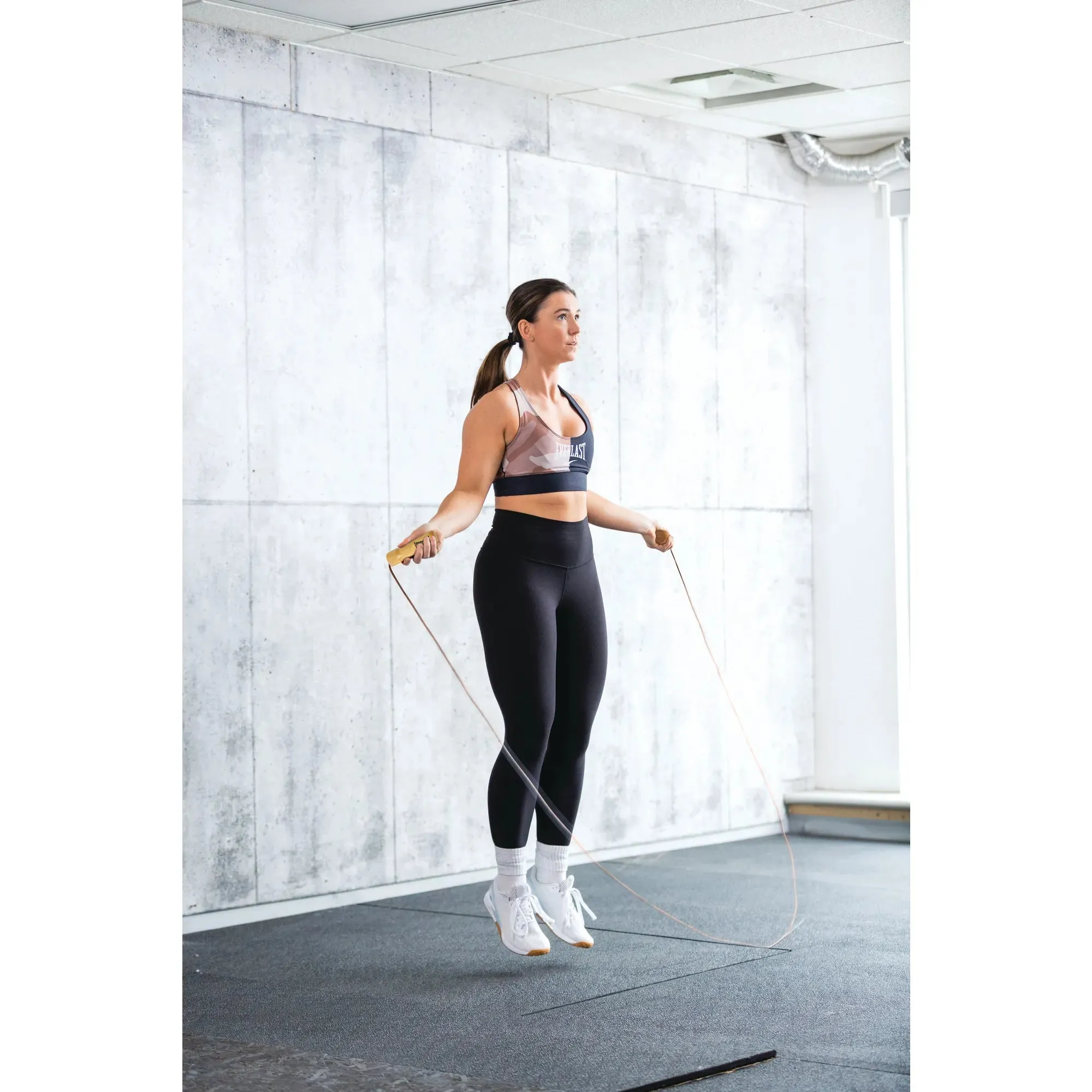 Leather Jump Rope With Wooden Handles