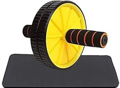 Nas Abdominal Double Wheel Ab Roller Gym For Exercise Fitness Equipment Workout Ab Exerciser  (Multicolor)