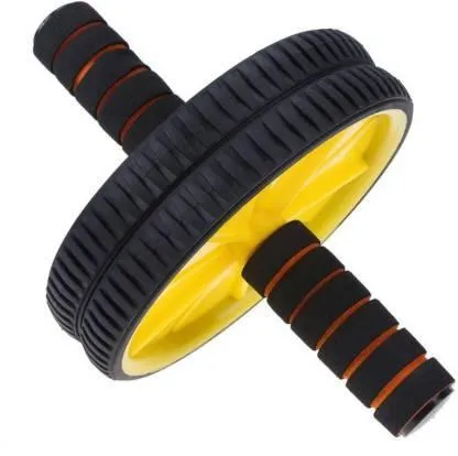Nas Abdominal Double Wheel Ab Roller Gym For Exercise Fitness Equipment Workout Ab Exerciser  (Multicolor)