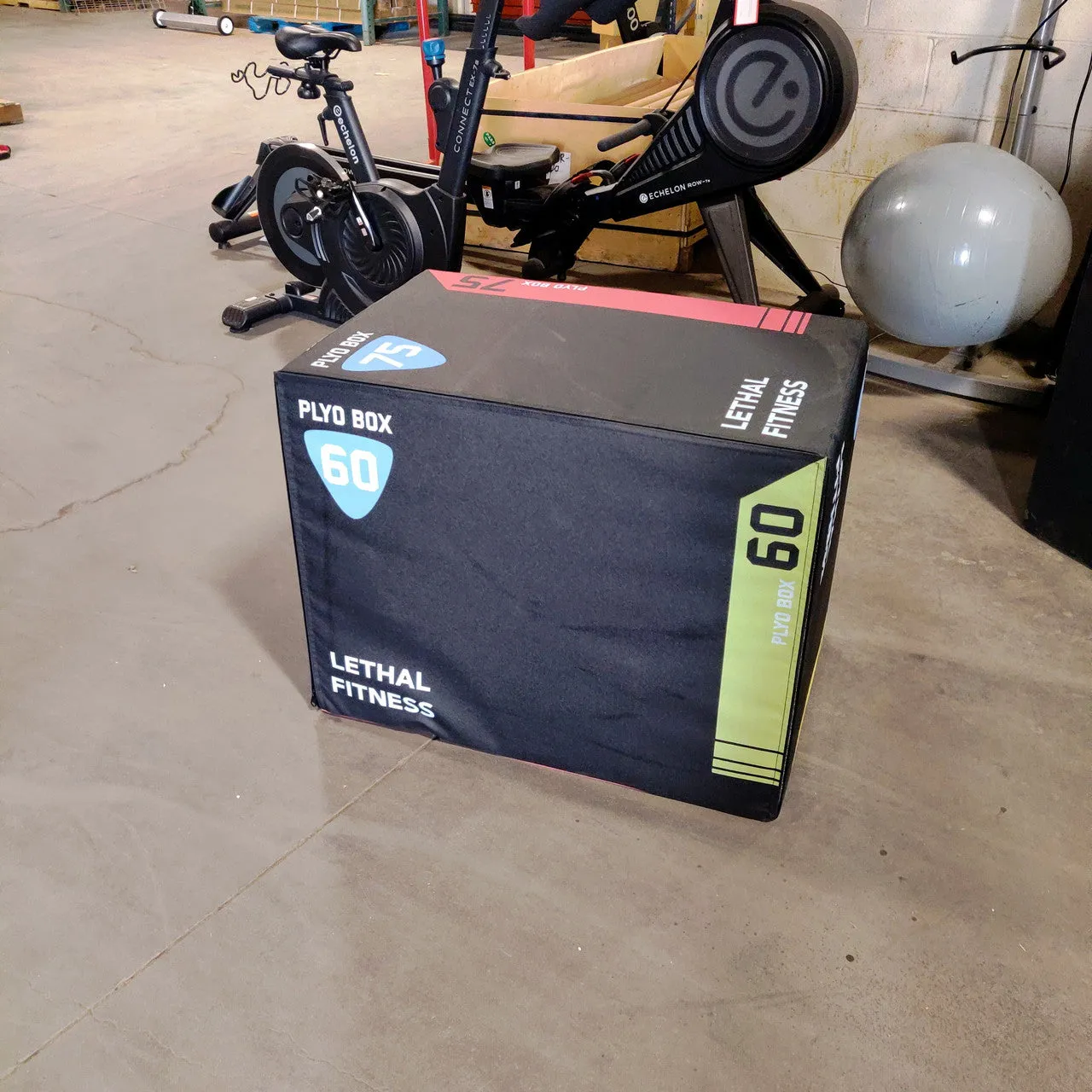 NEW LETHAL FITNESS Commercial Foam Cube Plyobox 3-Sided 20/24/30" Plyo