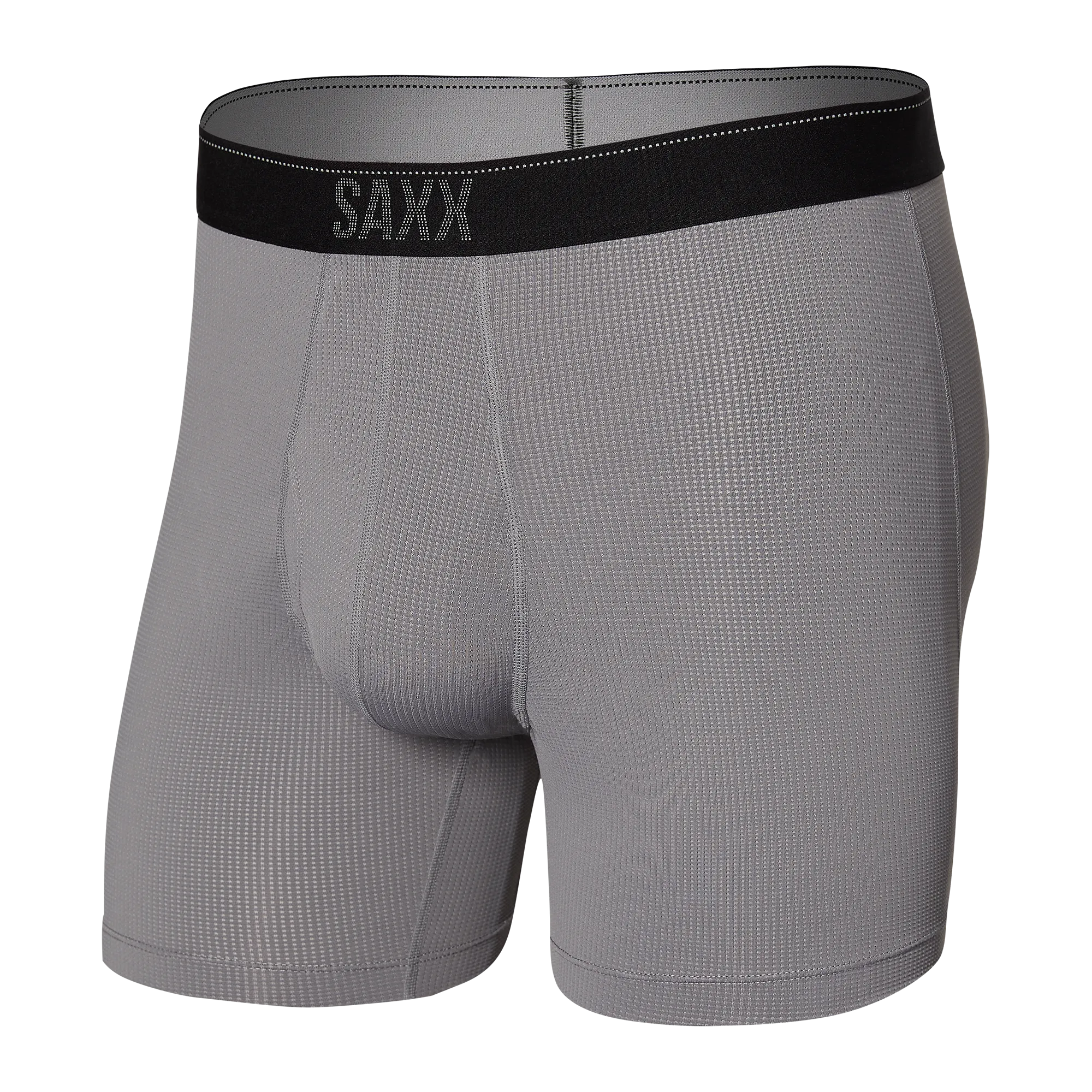 Saxx Quest Quick Dry Mesh Boxer Brief Fly - Dark Charcoal