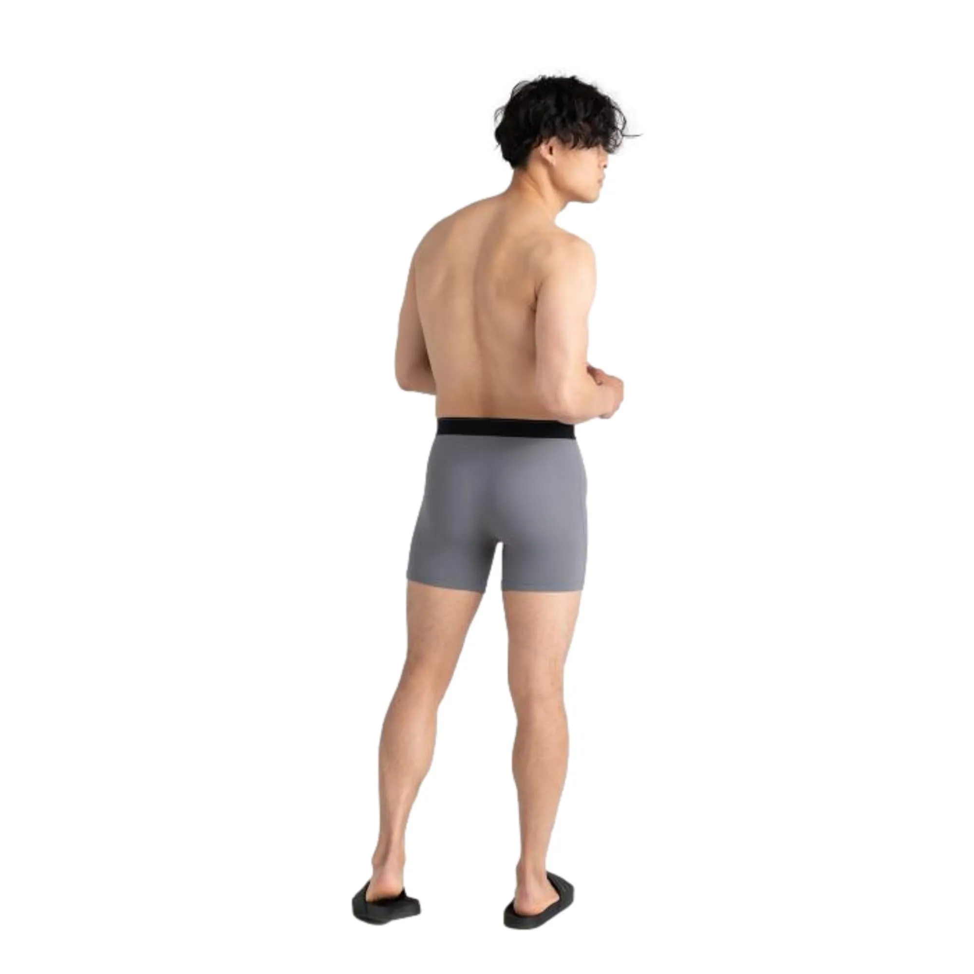 Saxx Quest Quick Dry Mesh Boxer Brief Fly - Dark Charcoal