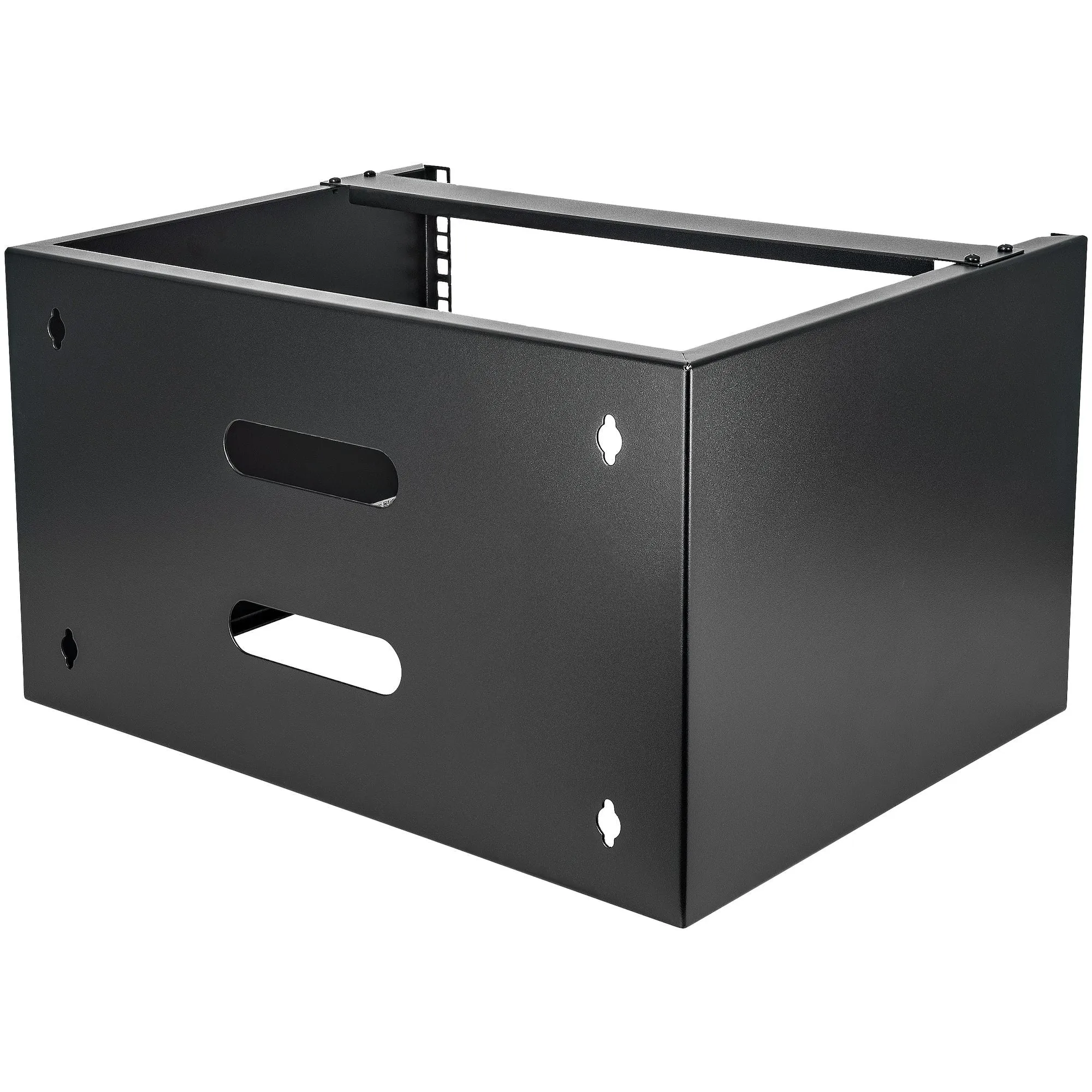 Startech.Com Wall Mount Patch Panel Bracket - 6U - 14In Deep (Wallmount6) - Cabinet - Wall Mountable - Black - 6U - 19"
