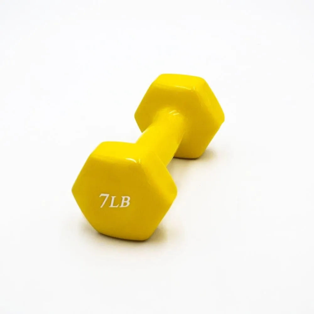 Top Fitness Vinyl Hex Dumbbell