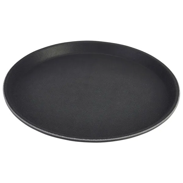 Tray Gengrip Fibreglass Round 16" Black pack of 1