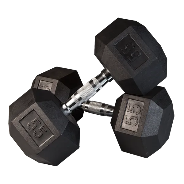 Ultimate Rubber Hex Dumbbells