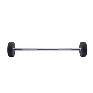 ZIVA ZVO Urethane Straight Barbell - 45kgs  (Grey & White)