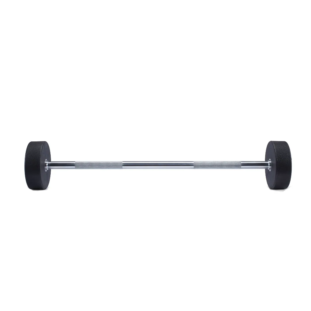 ZIVA ZVO Urethane Straight Barbell - 45kgs  (Grey & White)
